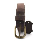 Women's Leather Belt with Vintage Effect