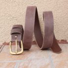 womens leather belt vintage effect close