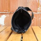 Crushed Leather Messenger Bag Inside