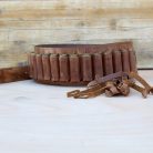 Handmade Crazy Horse Leather Cartridge Belt 12GA, 16GA & 20GA Shells belt