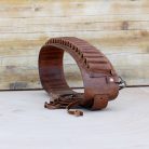 Handmade Crazy Horse Leather Cartridge Belt 12GA, 16GA & 20GA Shells down