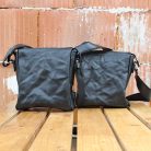 Handmade Full-Grain Leather Crushed Effect Shoulder Bag Set
