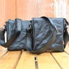 Handmade Full-Grain Leather Crushed Effect Shoulder Bag Set 4