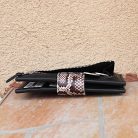 Black & Python Leather Notebook Wallet 5