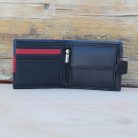 Tricolor Leather Wallet – Blue/Red/Black 2