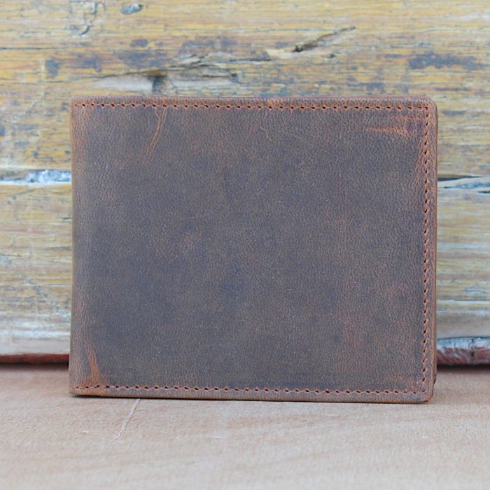 Vintage Crushed Leather Cardholder