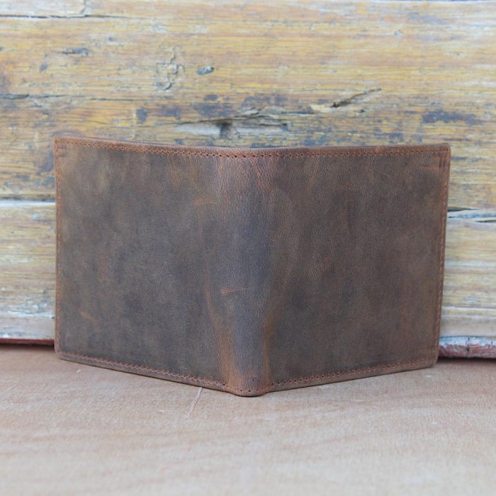 Vintage Crushed Leather Cardholder 1