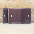 Vintage Tan Leather & Waxed Cotton Wallet 3