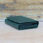 Dark Green Leather Clutch Wallet 2
