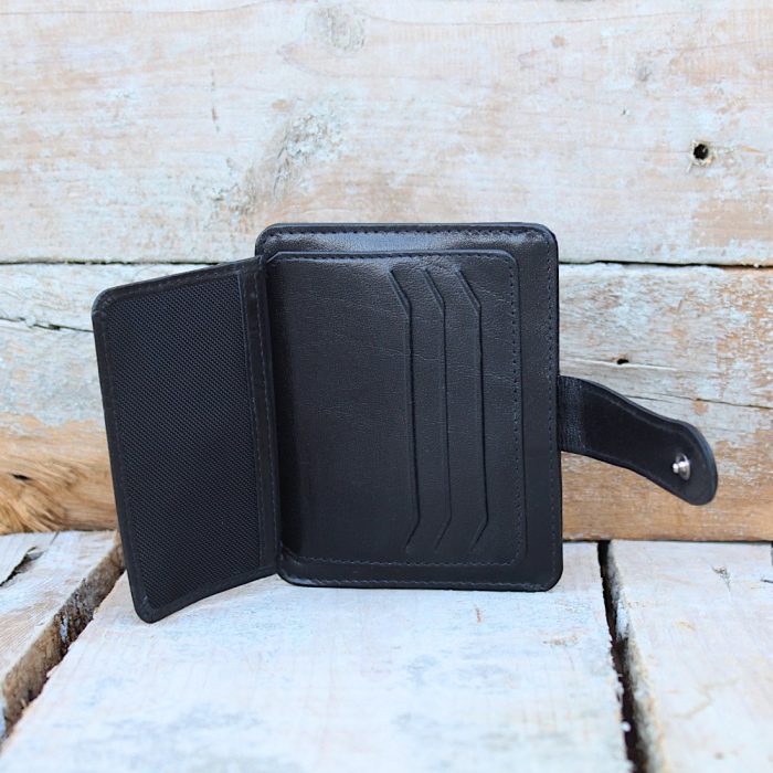 Luxury Black Leather Card Holder 4