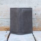 Gray Handmade Women's Leather Wallet 4