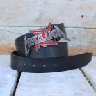 Leather Belt with Metallica Buckle 3
