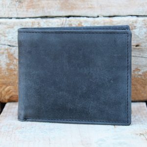 Men's Slim Leather Wallet with ID Window