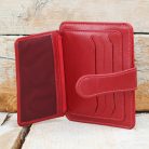 Red Leather Card Holder for Men & Women 2