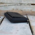 Black Women’s Leather Wallet with Zipper All Around 2
