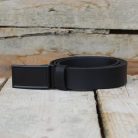 Elegant Men's Black Leather Belt 1