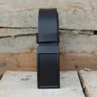 Elegant Men's Black Leather Belt