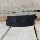 Elegant Men's Black Leather Belt 2