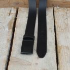 Elegant Men's Black Leather Belt 5
