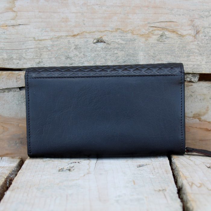 Luxury Women's Black Leather Wallet