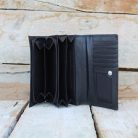 Luxury Women's Black Leather Wallet 4