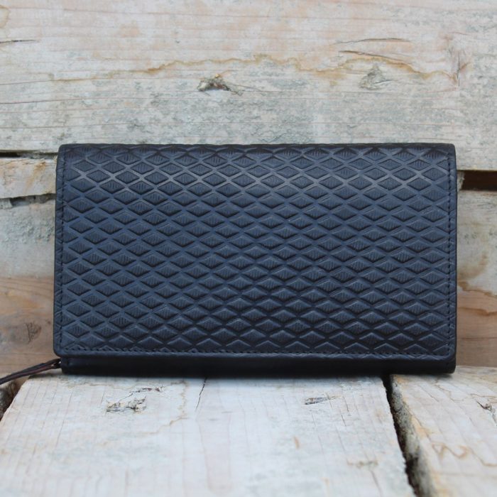 Luxury Women's Black Leather Wallet