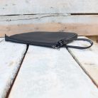 Men's Black Leather Wristlet Clutch 1