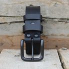 Classic Men's Black Leather Belt