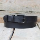 Classic Men's Black Leather Belt 2