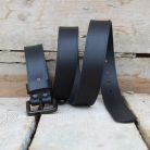 Classic Men's Black Leather Belt 4