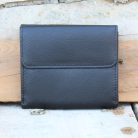 Slim Women's Black Leather Wallet