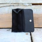 Slim Women's Black Leather Wallet 5