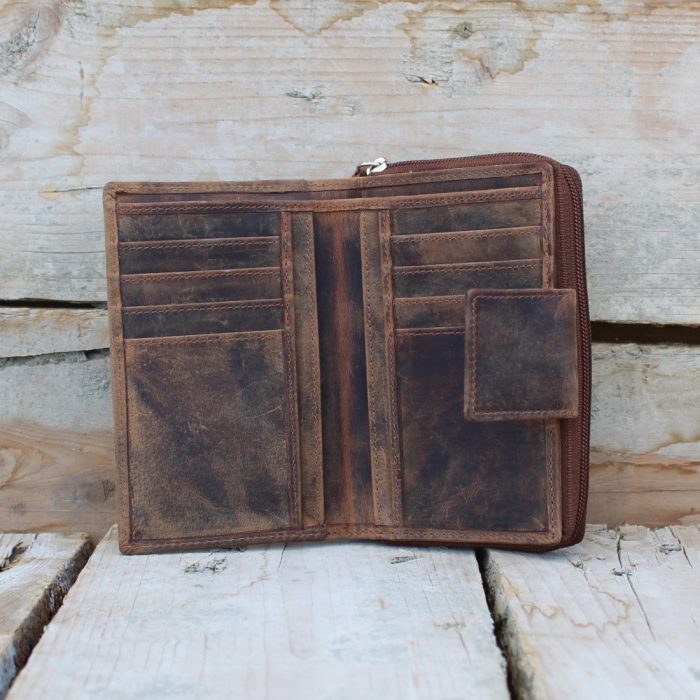Vintage Women's Brown Leather Wallet 1