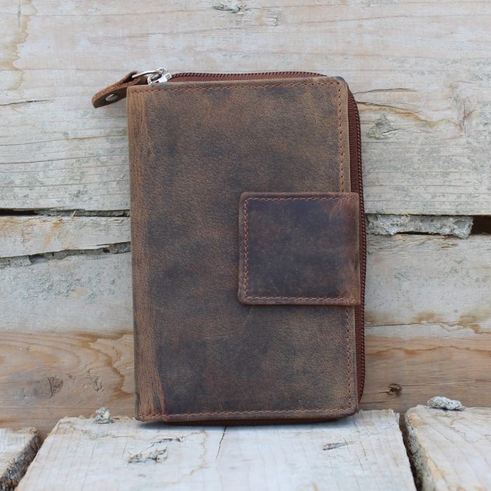 Vintage Women's Brown Leather Wallet