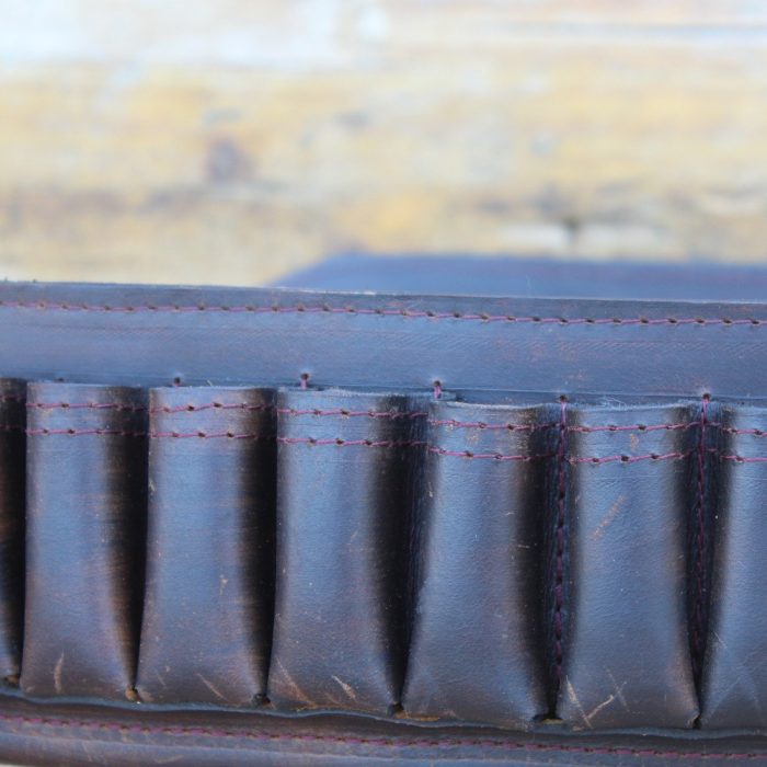 Leather Cartridge Belt and Ammo Pouch Matching Set 4