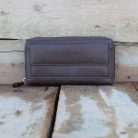 Long Zip-Around Brown Women's Leather Wallet