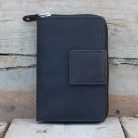 Matte Black Women's Leather Wallet