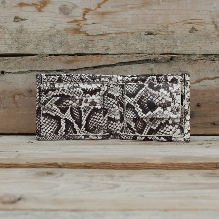 Python Print Leather Wallet & Belt Matching Set Python Print Leather Wallet & Belt Matching Set 4