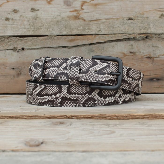 Python Print Leather Wallet & Belt Matching Set 7 Python Print Leather Wallet & Belt Matching Set 7