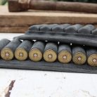 Matching Set of 2 Leather Cartridge Belt Slides 2