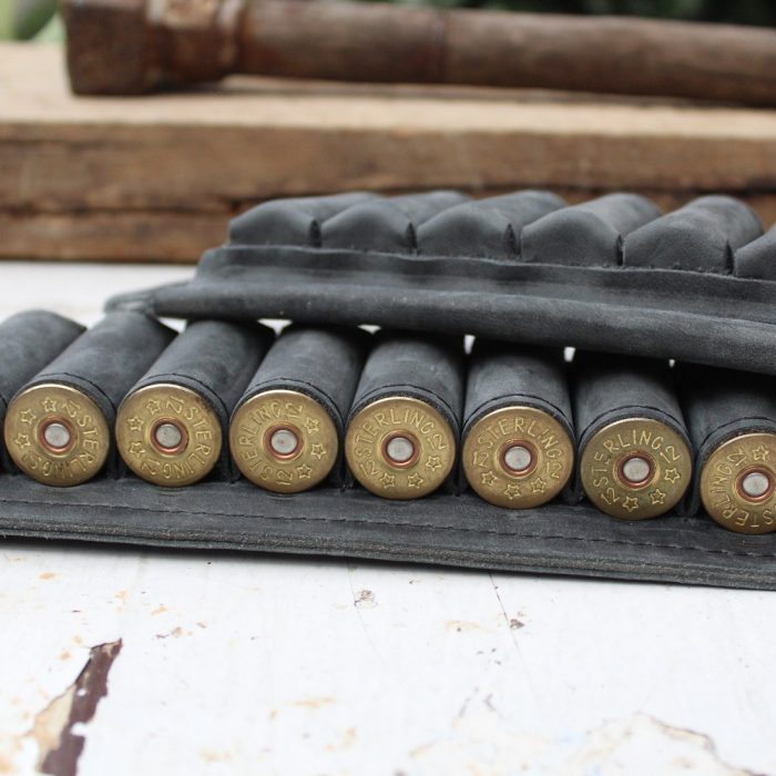 Matching Set of 2 Leather Cartridge Belt Slides 2