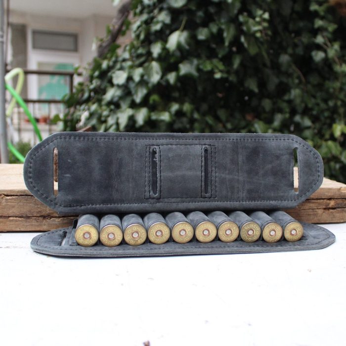 Matching Set of 2 Leather Cartridge Belt Slides 3