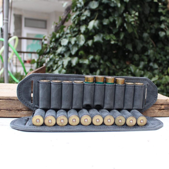 Matching Set of 2 Leather Cartridge Belt Slides 4