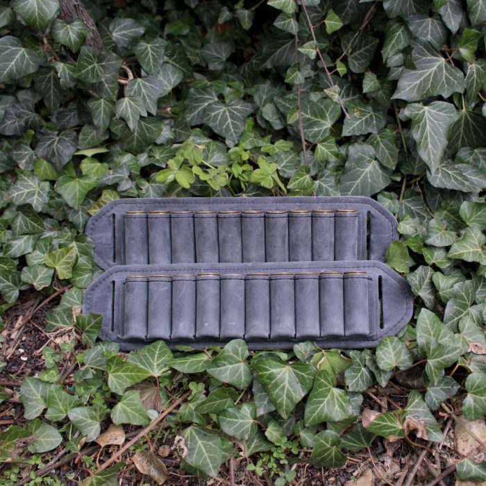 Matching Set of 2 Leather Cartridge Belt Slides 5