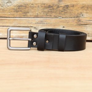 Classic Men's Black Leather Belt 1