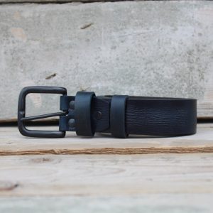 Handmade Indigo Leather Belt for Men 1