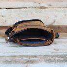 Men’s Crazy Horse Leather Shoulder Bag Light Brown 5