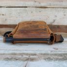 Men’s Crazy Horse Leather Shoulder Bag Light Brown 6