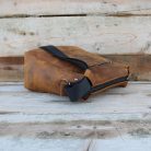 Men’s Crazy Horse Leather Shoulder Bag Light Brown 7