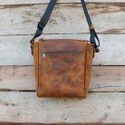 Men’s Crazy Horse Leather Shoulder Bag Light Brown 8